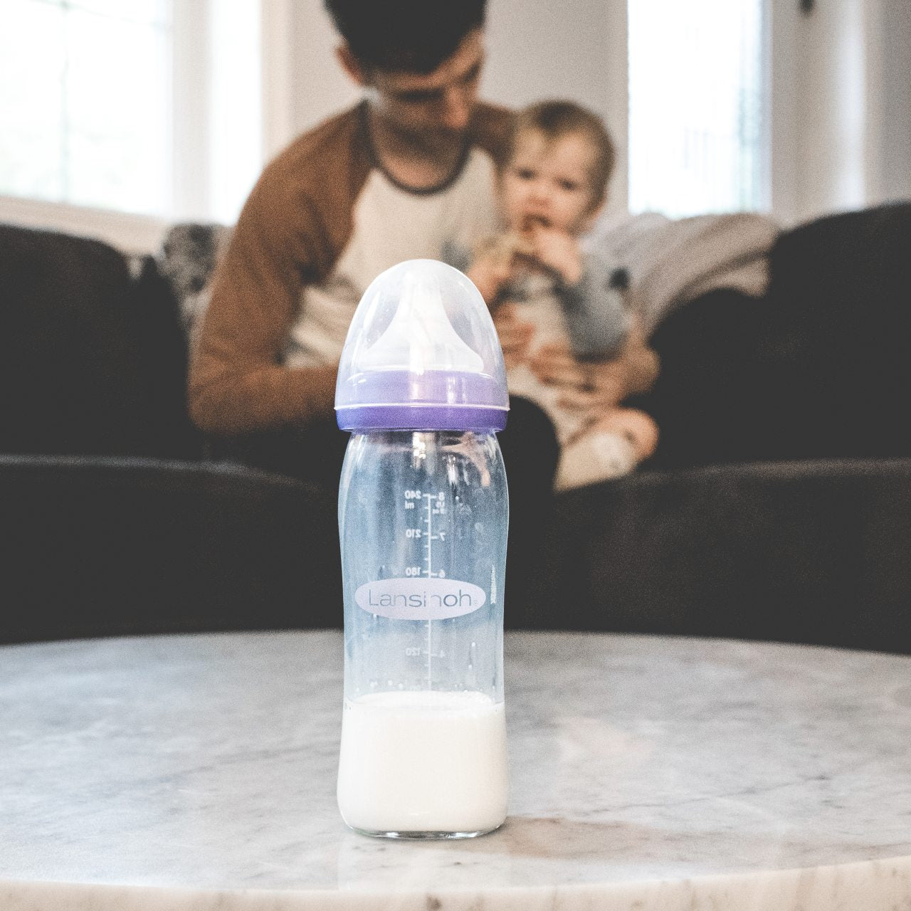 Biberón de Cristal con Tetina NaturalWave®