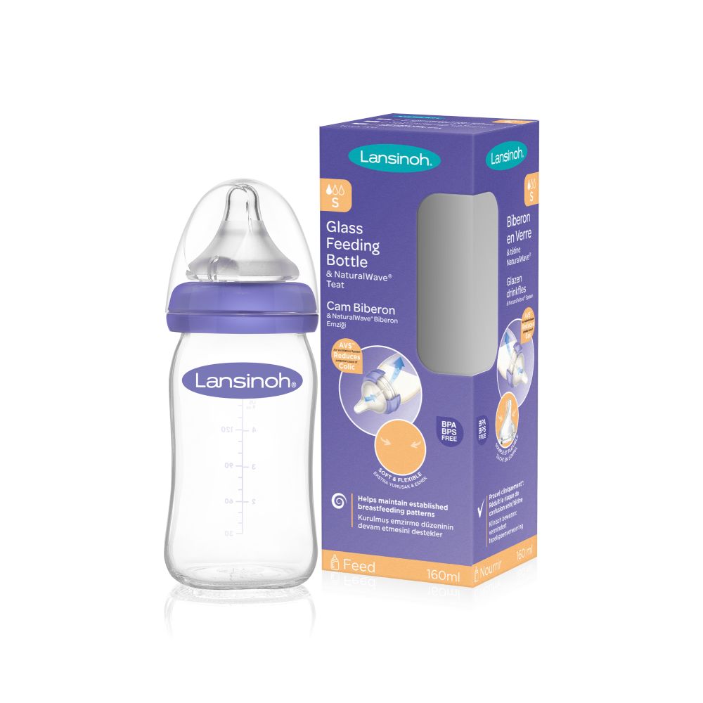 Biberón de Cristal con Tetina NaturalWave®