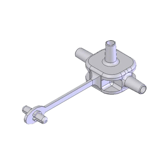 Tubo-conector sacaleches doble